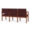 Lesro Lenox 3 Seat Tandem Seating W/ Arms, 65 in W 26 in L 31.5 in H LW3103 - alternate 2
